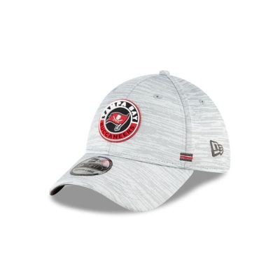 Grey Tampa Bay Buccaneers Hat - New Era NFL Official NFL Fall Sideline 39THIRTY Stretch Fit Caps USA3125806